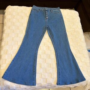 Denim Flared Jeans high stretch